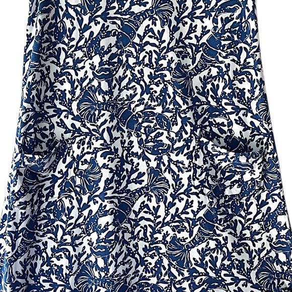 LILY PULITZER | NWOT KRISTEN FLOUNCE DRESS KRILLEN IT NAVY & WHITE | EXTRA SMALL - Picture 6 of 12
